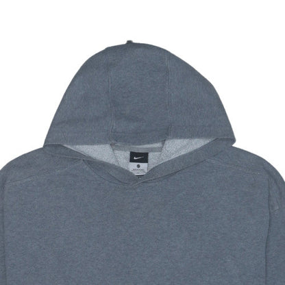 Nike Men’s Grey Pullover Hoodie L Regular Fit Fleece Sweatshirt