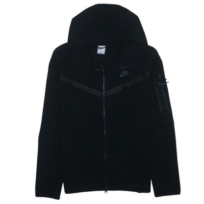 Nike Men's Black Full Zip Hooded Fleece Hoodie Size L