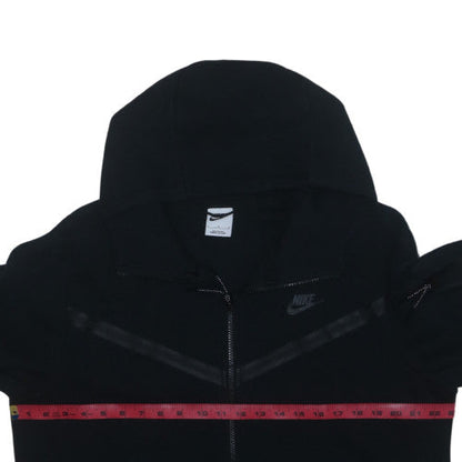 Nike Men's Black Full Zip Hooded Fleece Hoodie Size L