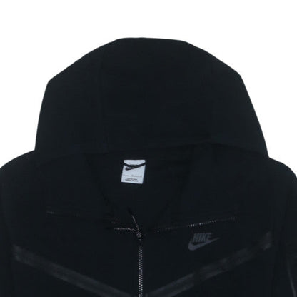 Nike Men's Black Full Zip Hooded Fleece Hoodie Size L