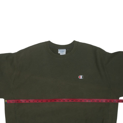 Champion Men's Green XL Reverse Weave Pullover Sweatshirt