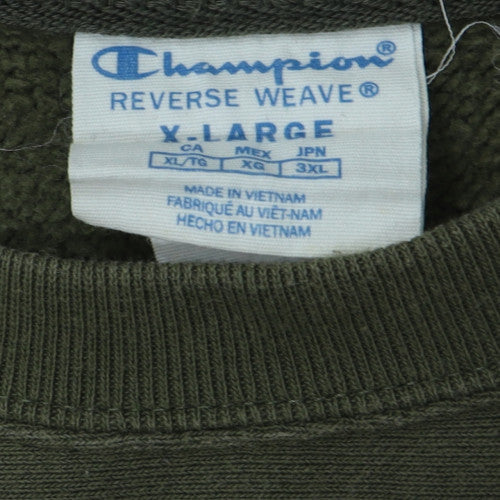 Champion Men's Green XL Reverse Weave Pullover Sweatshirt