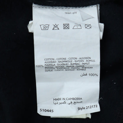Champion Men's Black XL Pullover Hoodie with Logo Print