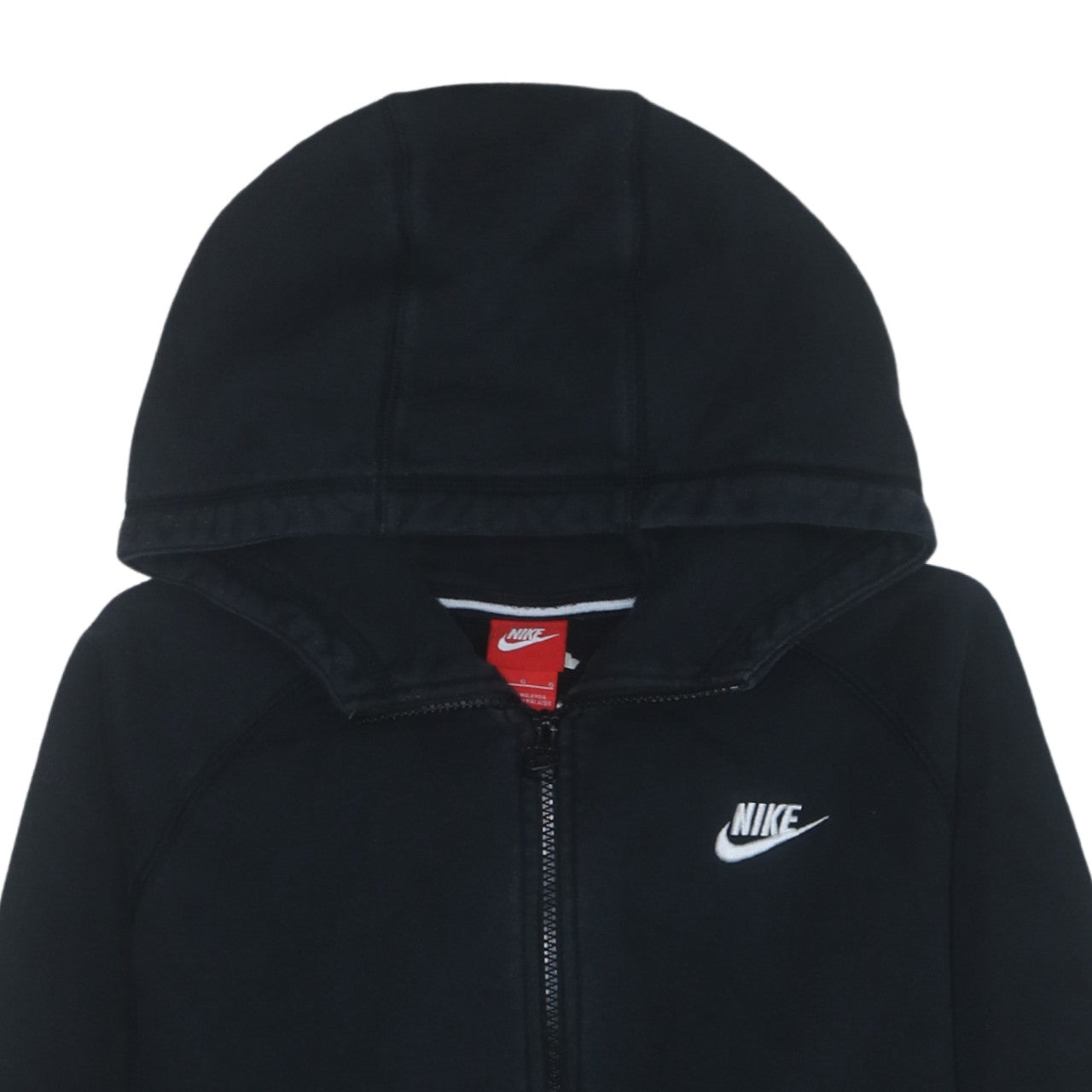 Nike Men's Black Full Zip Hoodie Size L Fleece Sportswear