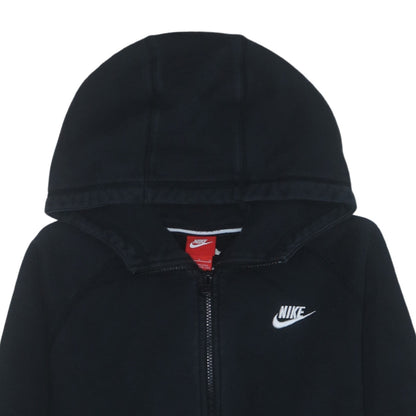 Nike Men's Black Full Zip Hoodie Size L Fleece Sportswear