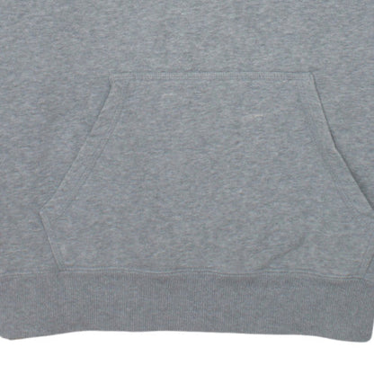 Nike Men's Grey Pullover Hoodie Size L Regular Fit Fleece Sweatshirt