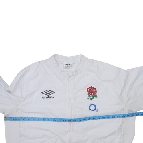 Umbro Men's England Rugby White 3XL Full Zip Sweatshirt