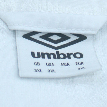 Umbro Men's England Rugby White 3XL Full Zip Sweatshirt