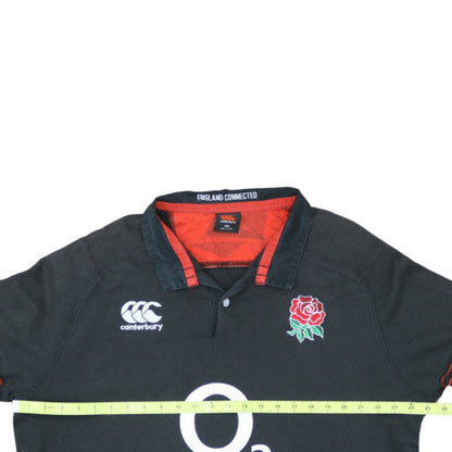 Canterbury England Rugby Men Black 2XL Henley Sweatshirt