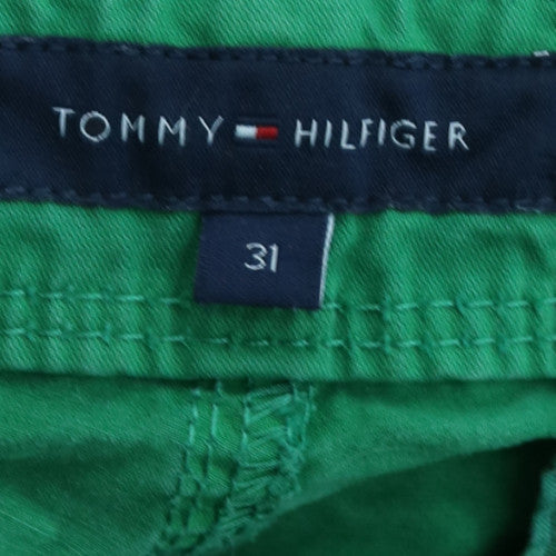 Tommy Hilfiger Men's Green Chino Shorts Size 31 Regular Fit