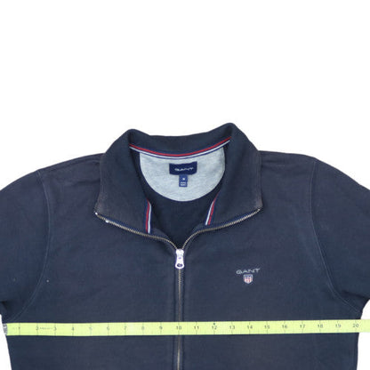 Gant Men's Blue Full Zip Sweatshirt M Regular Fit High Neck