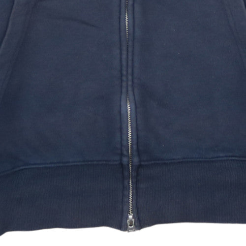 Gant Men's Blue Full Zip Sweatshirt M Regular Fit High Neck