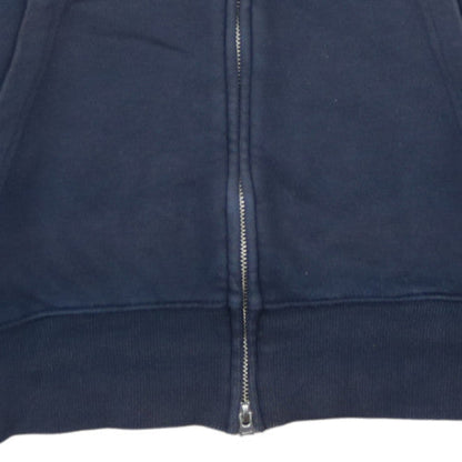 Gant Men's Blue Full Zip Sweatshirt M Regular Fit High Neck