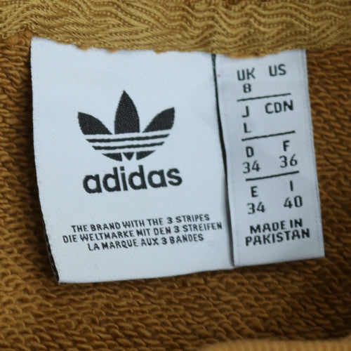 Adidas Womens Camel Hoodie Size 8 Tan Pullover Hooded Sweatshirt