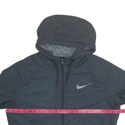 Nike Men's Grey Dri-FIT Full Zip Hoodie Size L Sportswear