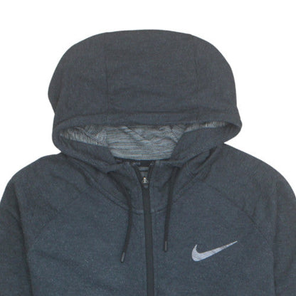 Nike Men's Grey Dri-FIT Full Zip Hoodie Size L Sportswear
