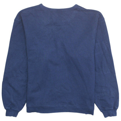 Nike Women Blue Pullover Sweatshirt M (8-10) Cotton Blend
