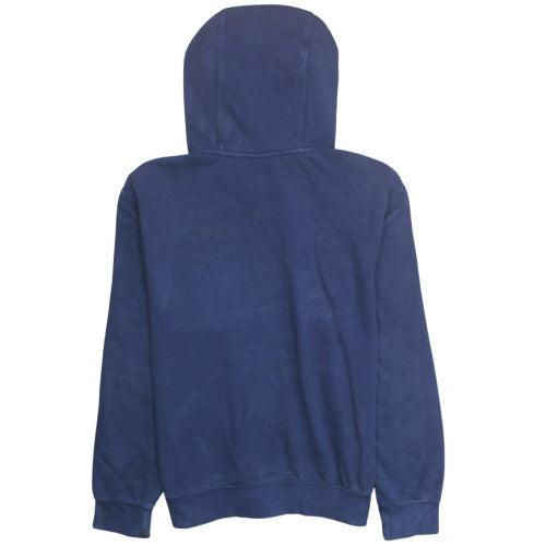 Nike Men's Blue Pullover Hoodie Small Logo Fleece Sweatshirt