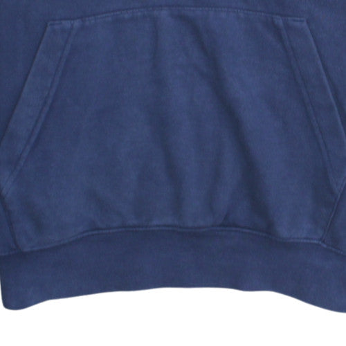 Nike Men's Blue Pullover Hoodie Small Logo Fleece Sweatshirt