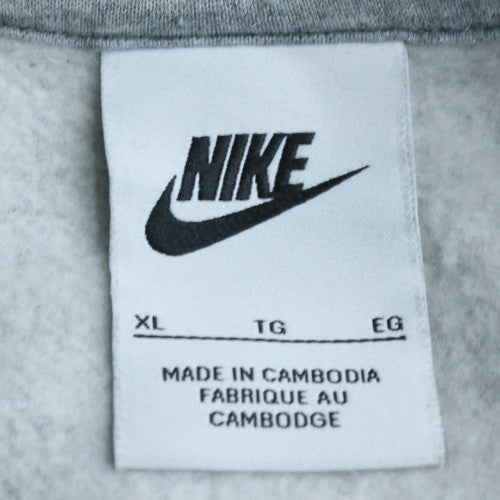 Nike Men's Grey XL Pullover Hoodie Fleece Sports Sweatshirt