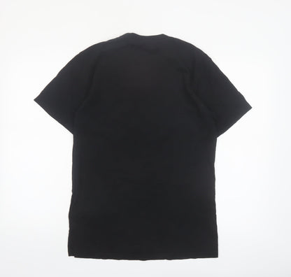 Vans Men's Black Logo Classic Fit Cotton T-Shirt Size M