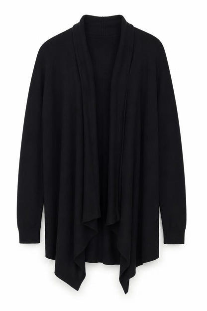 Next Women Black Merino Wool Blend Long Sleeve Cardigan Size 14