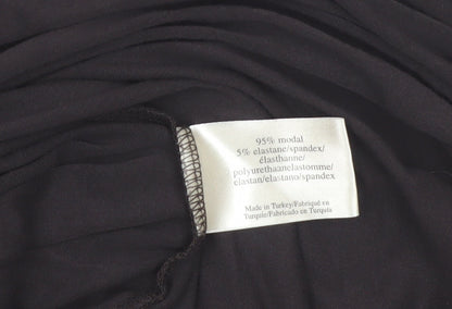 Laura Ashley Women's Black Size 16 Open Jersey Jacket
