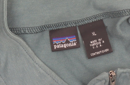 Patagonia Men's Green XL 1/4 Zip Mock Neck Sweatshirt