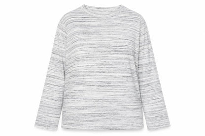 Marks & Spencer Women’s Grey Mix Long Sleeve Jersey Pyjama Top Size 22