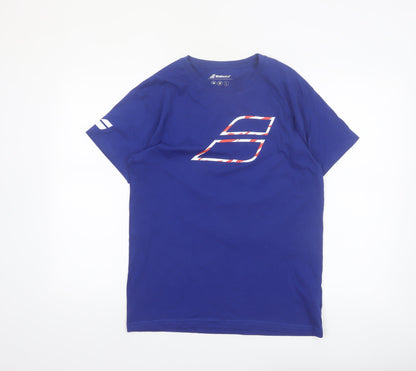 Babolat Men's Blue Graphic Sports T-Shirt Size M