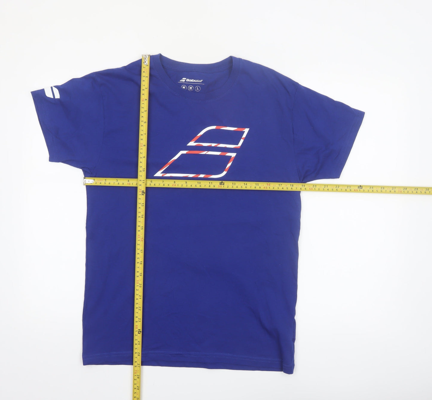 Babolat Men's Blue Graphic Sports T-Shirt Size M