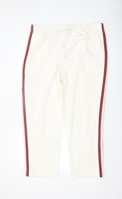 Marks and Spencer Women's Ivory Jogger Trousers Size 20 Short