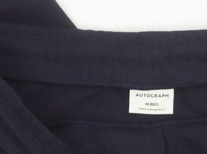 Marks and Spencer Autograph Men's Black Joggers M Regular Fit