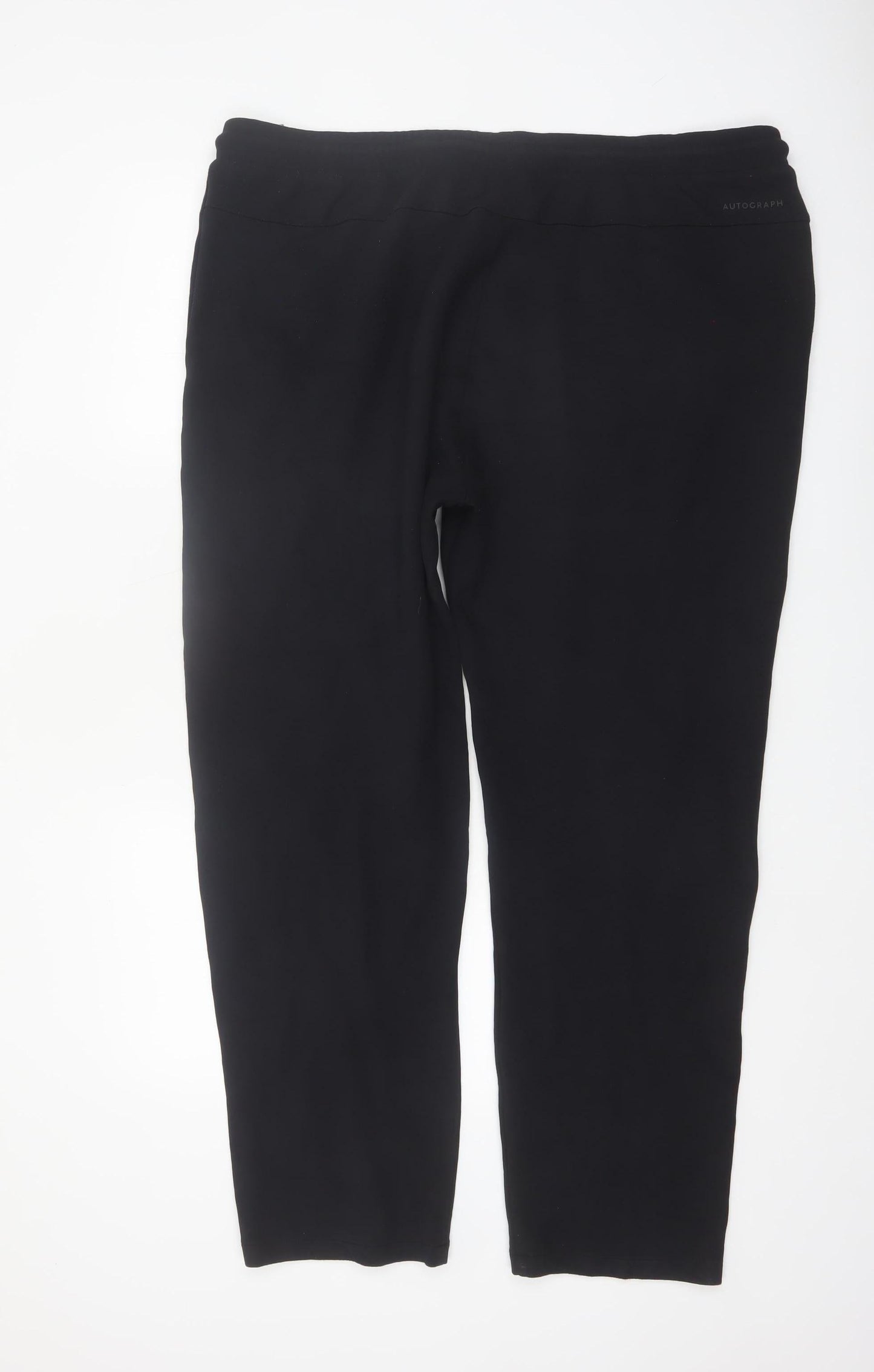 Marks and Spencer Men’s Black 2XL Jogger Trousers with Drawstring Waist