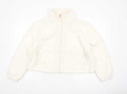 Marks and Spencer Women’s Ivory Puffer Jacket Size 16 Zip Front