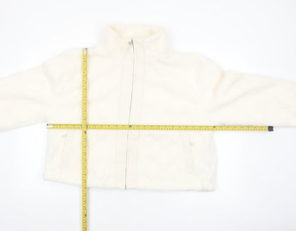 Marks and Spencer Women’s Ivory Puffer Jacket Size 16 Zip Front