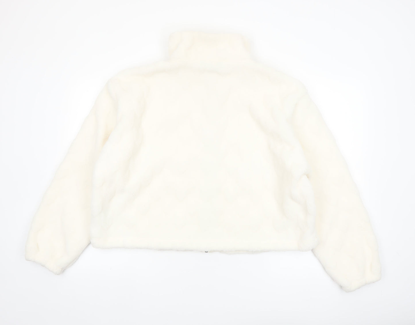 Marks and Spencer Women’s Ivory Puffer Jacket Size 16 Zip Front