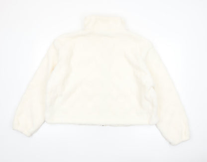 Marks and Spencer Women’s Ivory Puffer Jacket Size 16 Zip Front