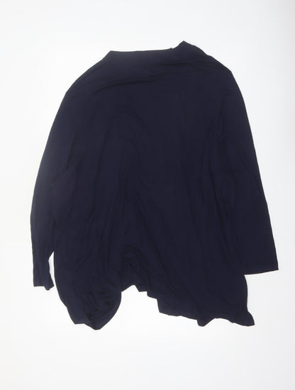 JD Williams Women Blue Size 28 Long Sleeve Open Lightweight Coatigan
