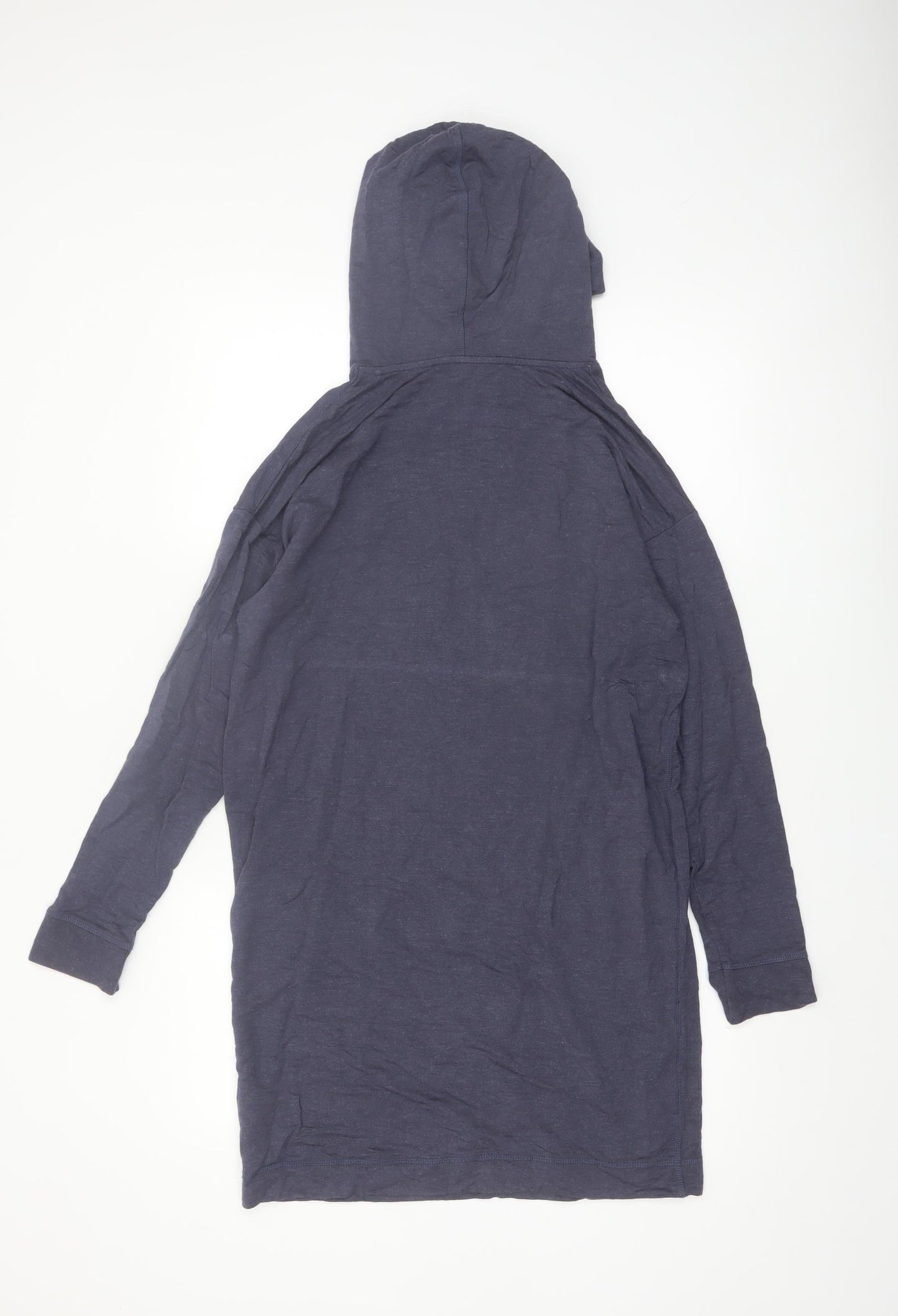 Weird Fish Women’s Navy Bamboo Hooded Tunic Hoodie Size 10