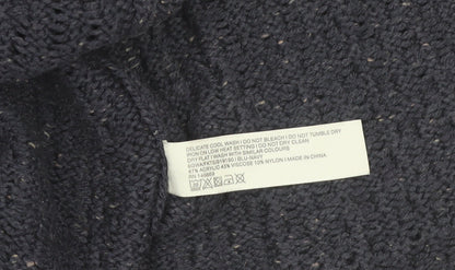 Fat Face Women's Blue Cable-Knit Open Front Cardigan Size 10