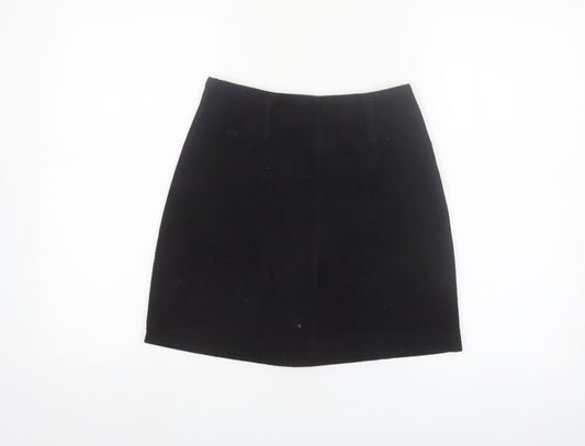 Denim Co. Women's Black Corduroy Mini Skirt Size 8