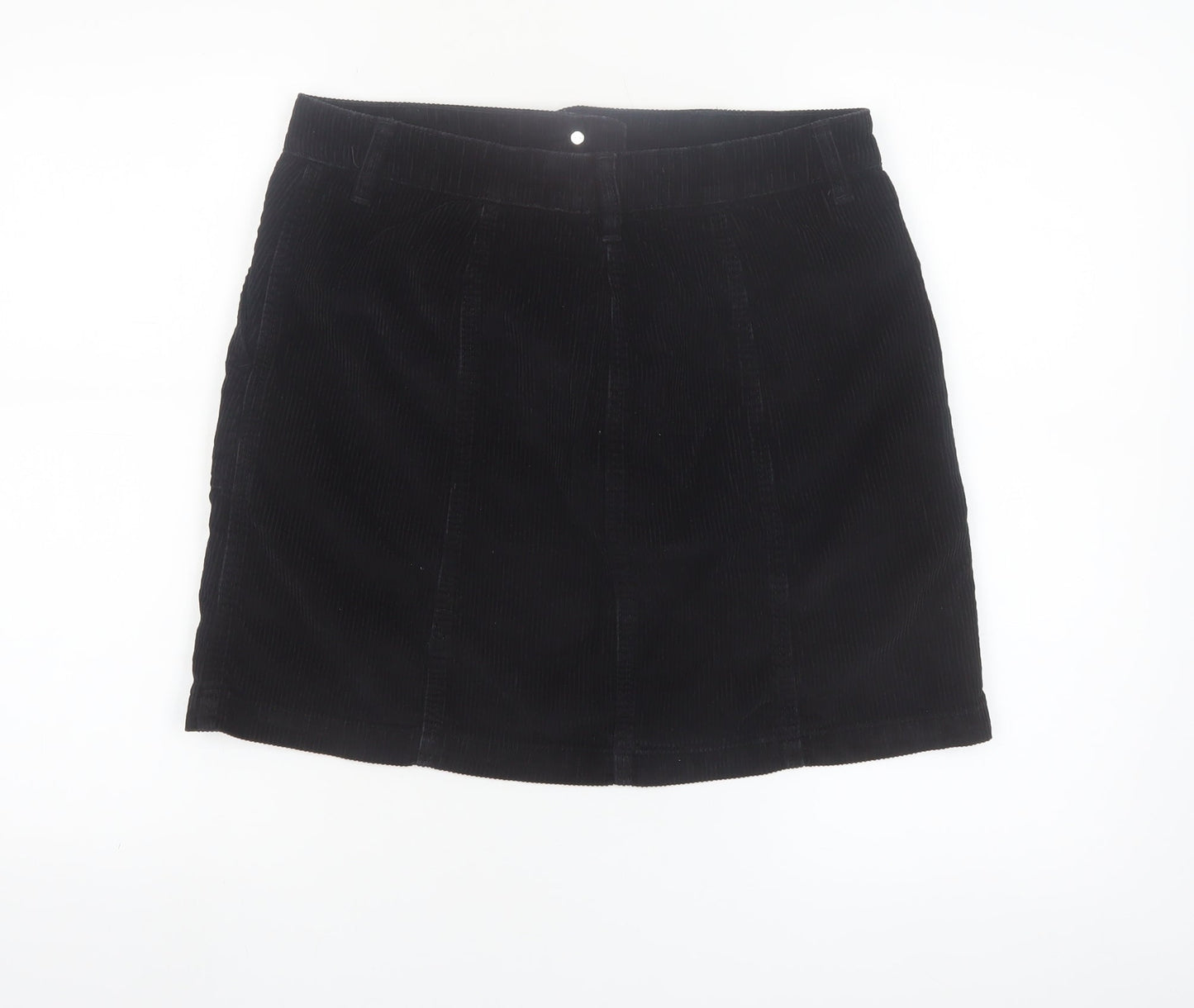 Next Women’s Black Corduroy A-Line Skirt Size 12