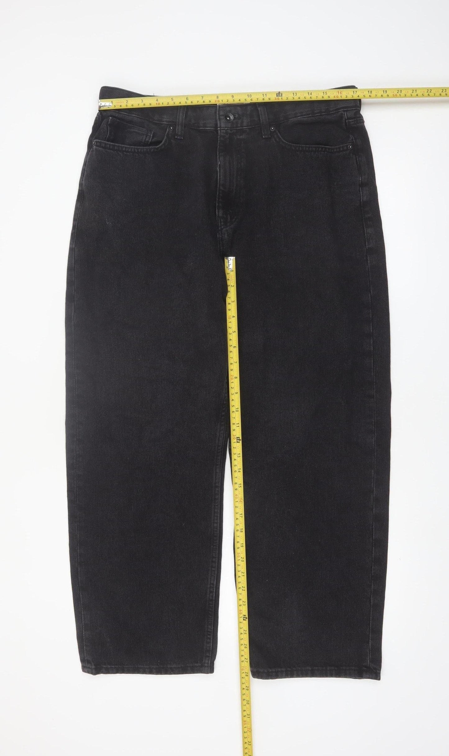 Marks and Spencer Men's Black Loose Fit Jeans 36W 29L Denim