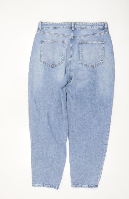Marks and Spencer Women’s Blue Mom Jeans Size 16 Tall Denim