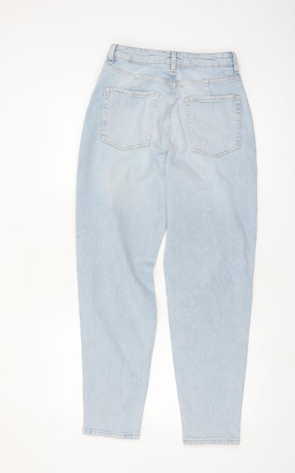 Marks and Spencer Women's Blue Mom Jeans Size 10 Tall High Rise