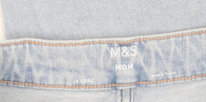 Marks and Spencer Women's Blue Mom Jeans Size 10 Tall High Rise