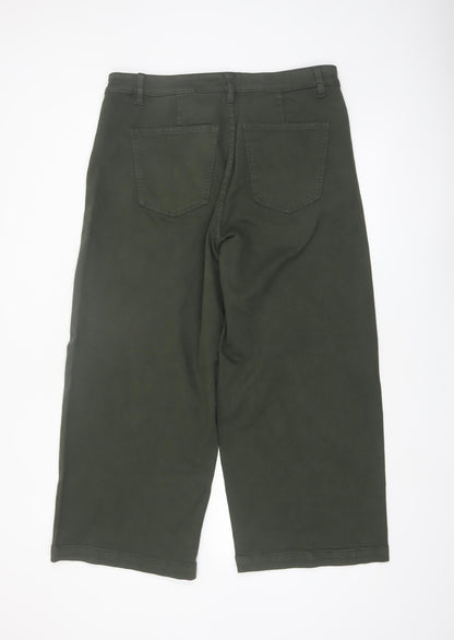 Marks and Spencer Women’s Green Size 18 Short Wide-Leg Jeans