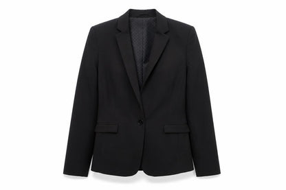 Next Women Black Petite Blazer Single-Breasted UK 8P Classic Fit