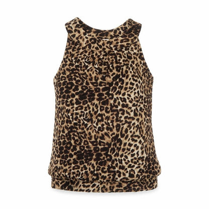 Next Women's Brown Animal Print Sleeveless Tank Top Size 10